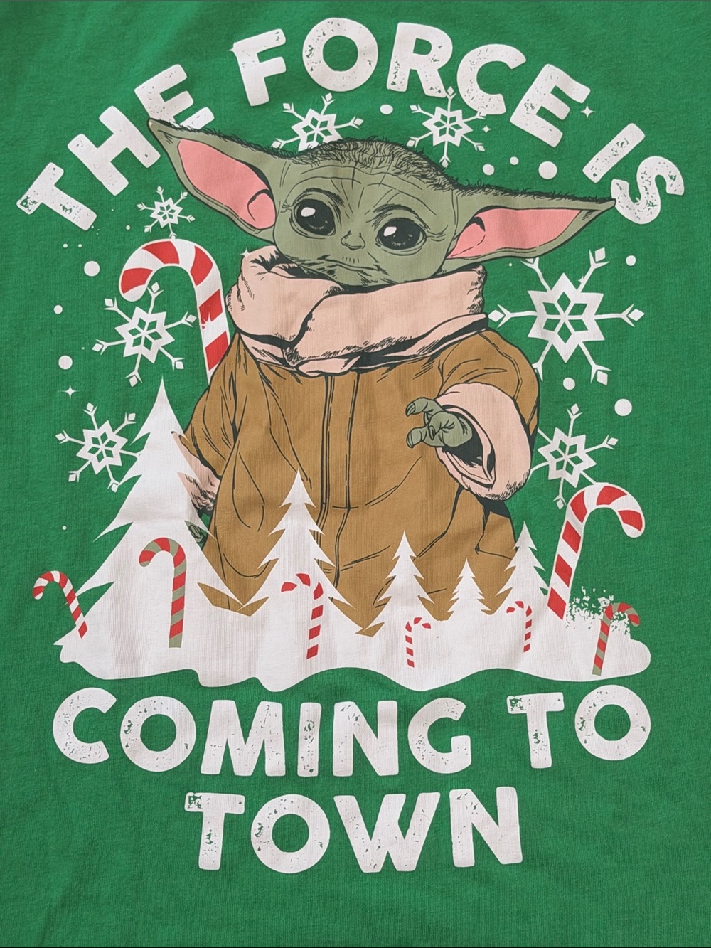 Star Wars Green Grogu Holiday Graphic Tee (1) - Picture 2 of 3
